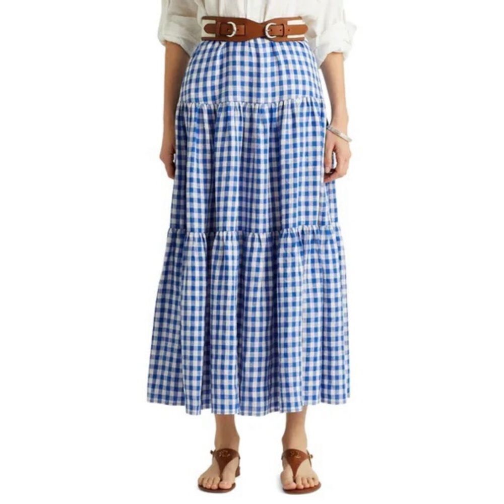 Ralph Lauren black label 100% linen maxi skirt